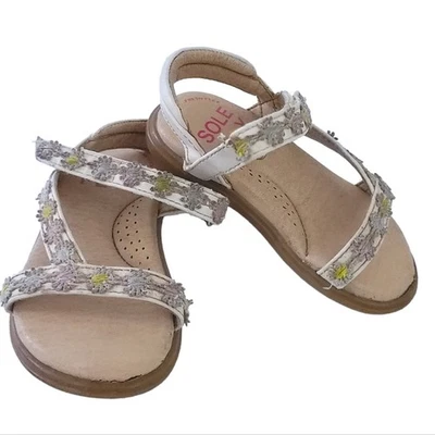 Sandalias Zapatos cómodos para bebé con suela talla 6 acolchados para niñas pequeñas florales Foto 1 de 4