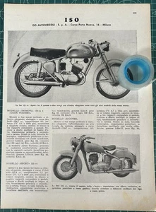 Rara Pubblicità Moto ISO 125 Sport e 236 del 1954 - Foto 1 di 1