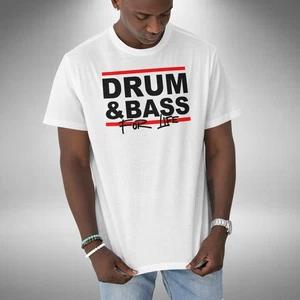 Drum & Bass T-Shirt For Life Jungle Old Skool DNB Inspired Small to 5XL - Picture 1 of 9