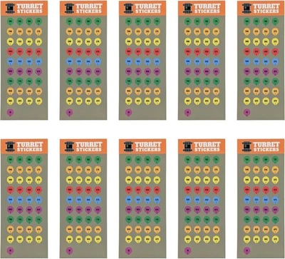 10 Rifle Scope Turret Sticker Sheets- Scope Dope Stickers for Long Range Shootin - Image 1 of 4