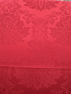 True Red TAHARI 60"x144”, 60"X120", 60"X104" plain edge Tablecloth  New - Image 1 of 2