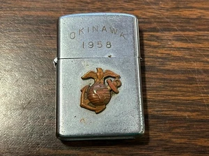 VTG 1958 Penguin Lighter Okinawa Vietnam War U.S. Marine Corps Military - Picture 1 of 9