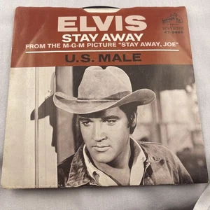Elvis Presley 45 U.S. Male / Stay Away RCA Near Mint w/ Sleeve - Imagen 1 de 4