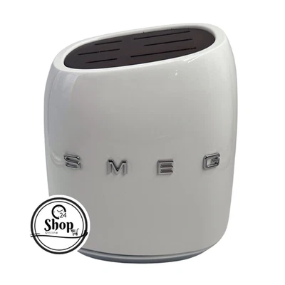 SMEG Knife Block Holder White Acacia Insert Block Only No Knives NEW - Image 1 of 3