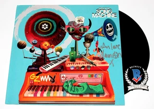 DAMON ALBARN GORILLAZ SIGNED SONG MACHINE ALBUM VINYL RECORD LP BECKETT COA - Picture 1 of 3