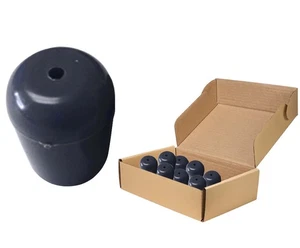 Paquete de 50 puntas de silla plegables de repuesto negras de 3/4 pulgadas redondas de PVC para patas - Imagen 1 de 5