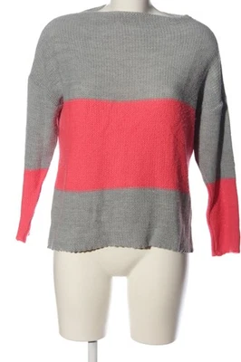 ASOS Jersey de punto Mujeres Jersey Talla EU 36 gris claro-rosa neón look casual - Imagen 1 de 4