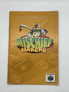 Mischief Makers Nintendo 64 N64 Instruction Manual ONLY Authentic. Fast Shipping - Picture 1 of 6