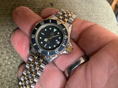 Tag Heuer 1000 relógio de mergulho profissional feminino novo batt pronto para usar! vintage - Imagem 1 de 4
