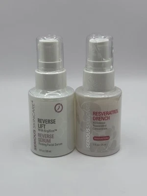 Serious Skincare Resveratrol Drench & Reverse Lift - 1 fl. oz. cada uno - Nuevo/Sellado Foto 1 de 4