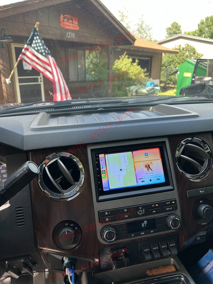 Rádio GPS estéreo FM CarPlay Android 14 7" para 2008-2016 Ford F-Series Super Duty - Imagem 1 de 4