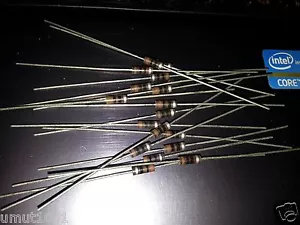 100X NOS GENUINE 10R 1/4W CARBON COMPOSITE RESISTORS FOR MARSHALL GUITAR AMP! - Picture 1 of 1