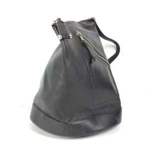LOEWE Anagram logo Anton Bags Shoulder Bags Backpack Leather Brown - Picture 1 of 11