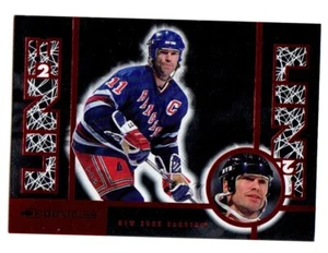 1997-98 Donruss LINE 2 LINE #23 Mark Messier SERIAL #2002/4000 NEW YORK RANGERS - Picture 1 of 2
