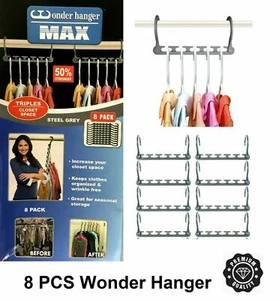 MAX Wonder Kleiderbügel Organizer platzsparender Schrank Magic Rack Mehrzweck - Bild 1 von 3