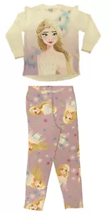 Girls Disney Frozen 2 Pyjamas Princess Elsa Sleepwear Ages 2-9 Years Pjs - Picture 1 of 3