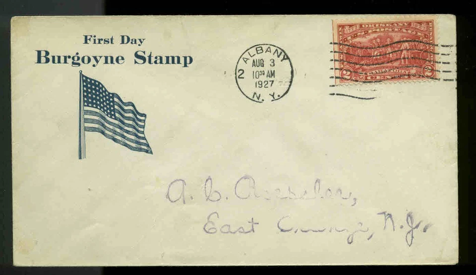 US FDC #644 Planty #5 Roessler Cachet Albany, NY Addressed to Roessler - Image 1 of 1