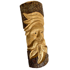 Tree Spirit Wizard Slick Mask wall sculpture Hand Carved Wood carving Bali art