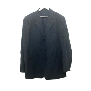 Emporio Armani Antinea SRL Men's Vintage 70s Blazer Jacket Gray Linen Blend 44R - Picture 1 of 13