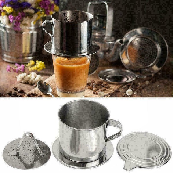 Steel Vietnamese Coffee Drip Press For Office Cup Single E2I8 V8N8 Photo Related