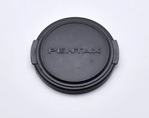 Genuine Pentax 52mm Snap On Front Lens Cap Silver Black SMC (#9426) - Picture 1 of 2