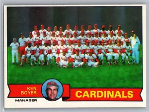 1979 Topps CARDINALS Team Card Unmarked #192 NM-MT - Picture 1 of 2