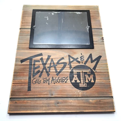Texas A&M Aggies Magnolia Lane soporte de madera rústica o marco colgante LEER Foto 1 de 4