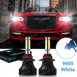 Para Chrysler 300 2016-2020 - Blanco 9005 HB3 4 Lados LED Faros Bombillas 20000LM - Imagen 1 de 12