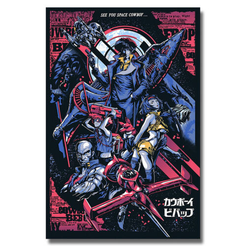 Cowboy Bebop Classic Japanese Anime Poster Manga Art Picture Silk Canvas Print