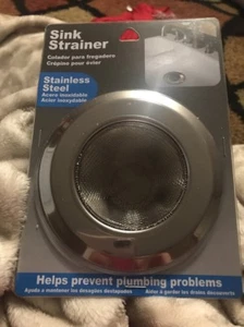 Stainless Steel Standard Rim Sink Strainer for Kitchen Drain Strainer NIB - Picture 1 of 2