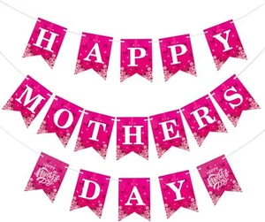 Happy Mothers Day Banner, Decorations for Banners - Picture 1 of 8