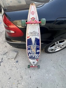 Rare Hipster Pabst Blue Ribbon Beer Santa Cruz Pintail Longboard Skateboard - Picture 1 of 19