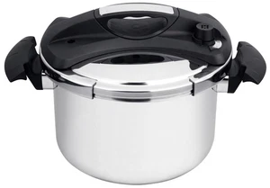 Barton Pressure Cooker Stovetop 6 Qt Turbo 18/8 with Easy-Lock Lid Recipe Book - Picture 1 of 7
