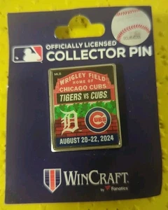 Chicago Cubs Vs Detroit Tigers Pin Interleague Series August 20-22 - 2024 Pin - Picture 1 of 1