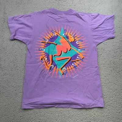 Camisa DE COLECCIÓN Ocean Pacific Hombres Pequeña Púrpura 1992 EE. UU. Surfer Gráfico EE. UU. 90s Foto 1 de 4