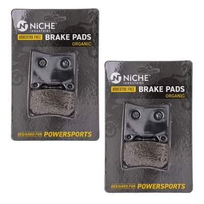 Juego de pastillas de freno NICHO para Yamaha YZF600R FZR600 RZ350 delantero trasero orgánico paquete de 2 Foto 1 de 4
