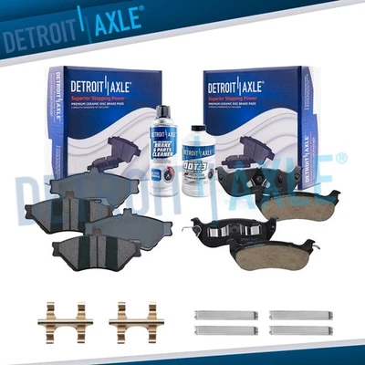 Pastilhas de freio dianteiras e traseiras para carro Crown Victoria Town com pinças de pistão fenólico - Imagem 1 de 4