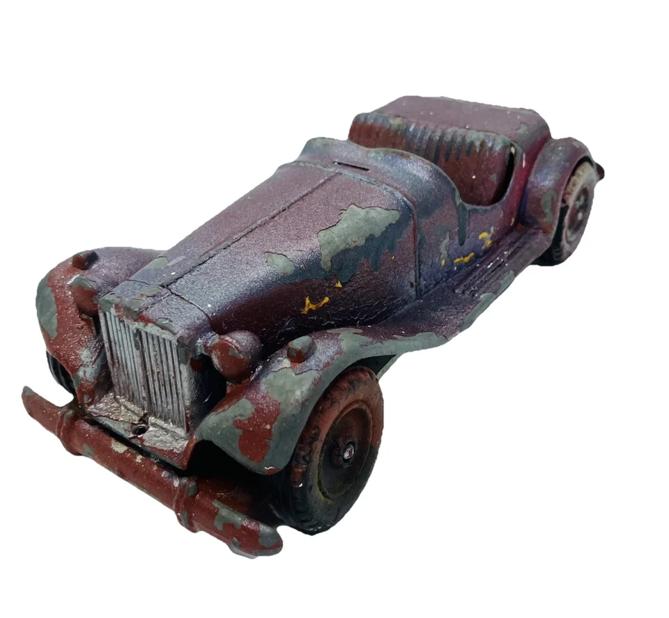Juguete Hubley Kiddie 1950 - hierro fundido #485 MG Roadster - arte vintage (ver detalles) Foto 1 de 4
