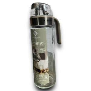 Cocina Gourmet - Dispensador de aderezo de aceite crema de vidrio de 17,2 oz - con tapa de vertido automático - Imagen 1 de 7