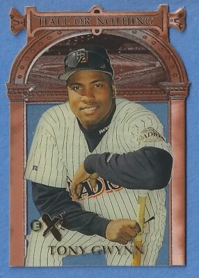 1997 EX 2000 BRONZE HALL OR NOTHING DIE-CUT CARD #8 TONY GWYNN PADRES NM-MINT - Image 1 of 2