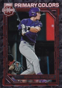 2023 Elite Extra Edition Baseball Primary Colors #PC-11 Brayden Taylor-Tampa Bay - Picture 1 of 1