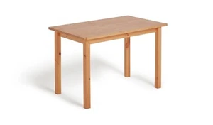 Habitat Ashdon Solid Pine 4 Seater Dining Table Oak Stain Modern and Versatile - Picture 1 of 4