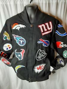 Miami Dolphins NFL Men's G-III Embroidered Logo Collage Front Snap Jacket