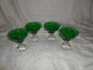 4 Anchor Hocking Forest Green Inspiration (Viola) 3,78" Sherbet bicchiere champagne - Foto 1 di 5