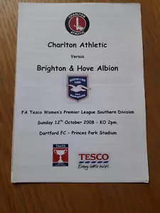 Charlton Athletic Women v Brighton and Hove Albion Ladies - FAWPL - 12.10.2008 - Picture 1 of 1