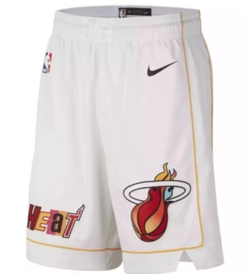 Hombres NBA Nike Miami Heat City Edition Swingman Pantalones Cortos Baloncesto DO9663-100 talla XL Foto 1 de 4