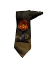 Hallmark saisonale Konzepte Halloween Jack O Laterne schwarze Katze Neuheit Krawatte