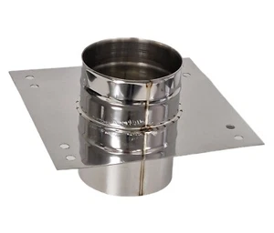 Flue Liner Central Top Plate with Collar / Flange Chimney Register Plate - Picture 1 of 5