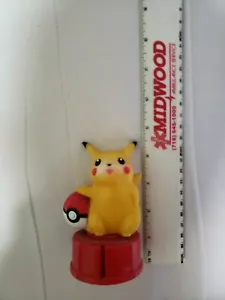 Pikachu Toy Sound Nintendo Game PokeBall McDonald Burger King Yellow Red Toy - Picture 1 of 5