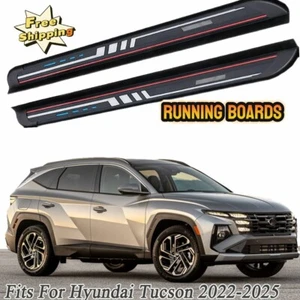 2PCS Side Step Running Boards Fits For Hyundai Tucson 2022-2025 Nerf Bar Pedals - Picture 1 of 10